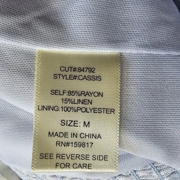 Altar'd State Cassis Light Blue Floral Print Frilly Ruffle Bandeau Crop Top NWT - Picture 11 of 11